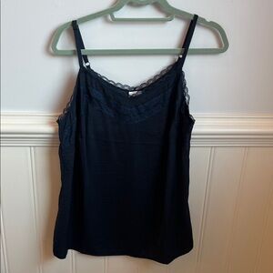 CAbi Classic Navy All Purpose Lace Camisole Top